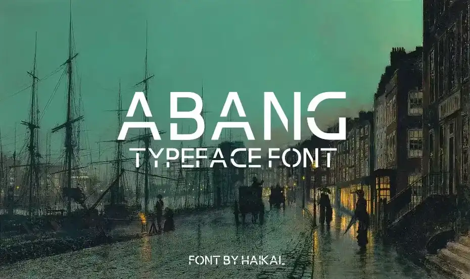 فونت انگلیسی مدرن Abang Typeface Font - 5