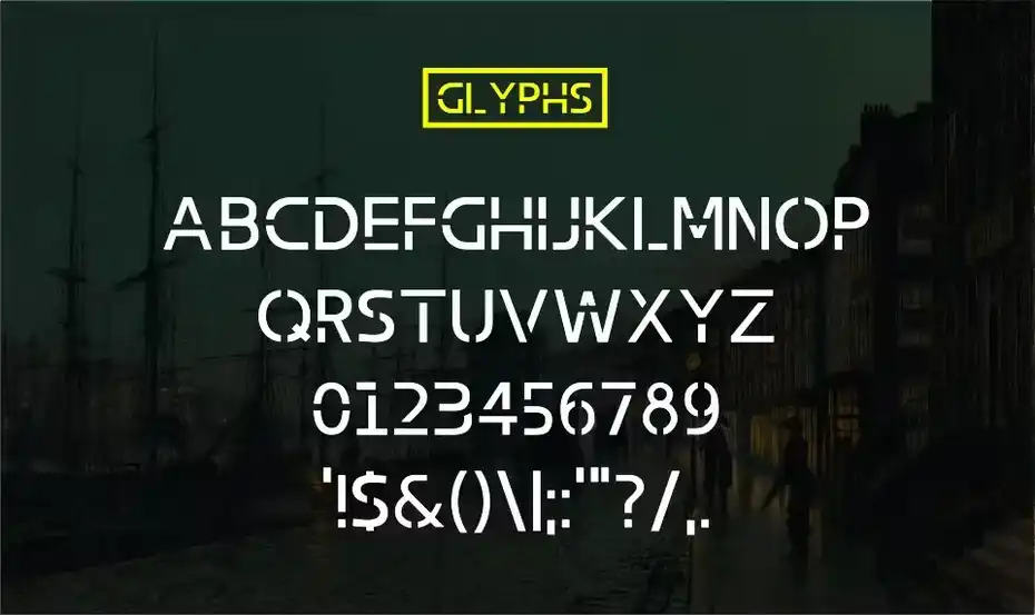 فونت انگلیسی مدرن Abang Typeface Font - 7
