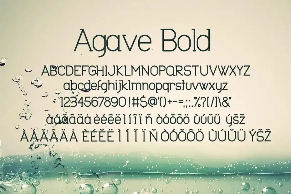 فونت انگلیسی Agave Font Trio - 3