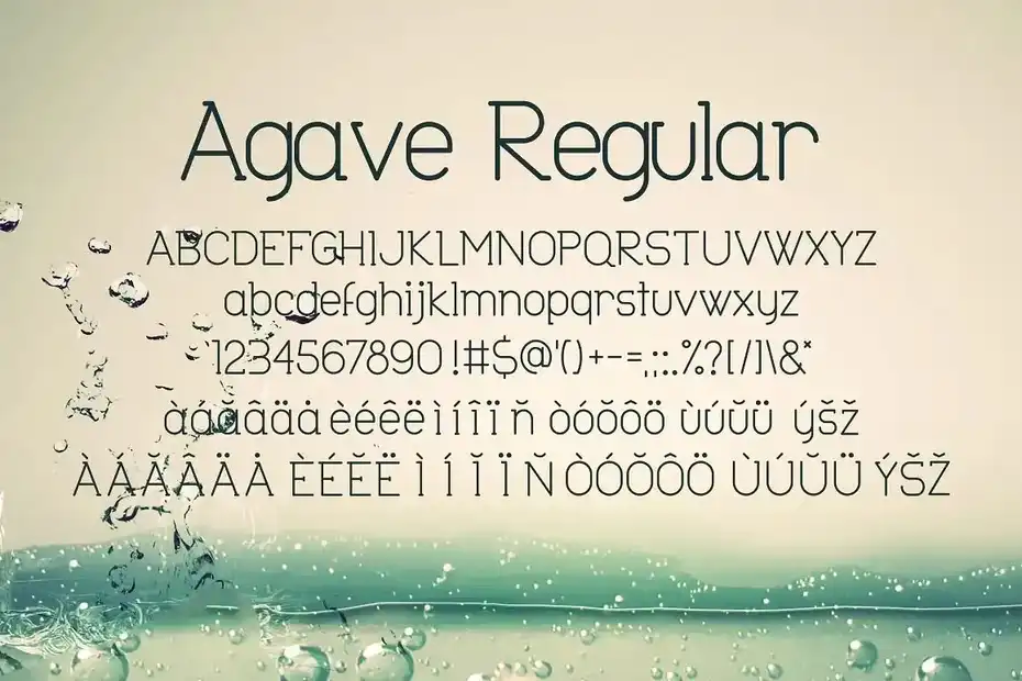 فونت انگلیسی Agave Font Trio - 5