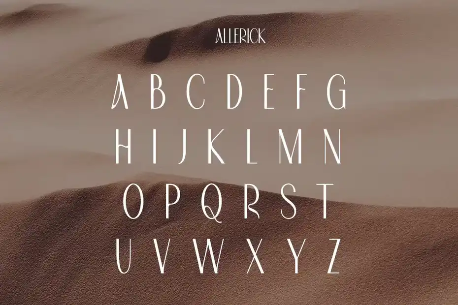 دانلود فونت کلاسیک Allerick | Modern Classic - 11