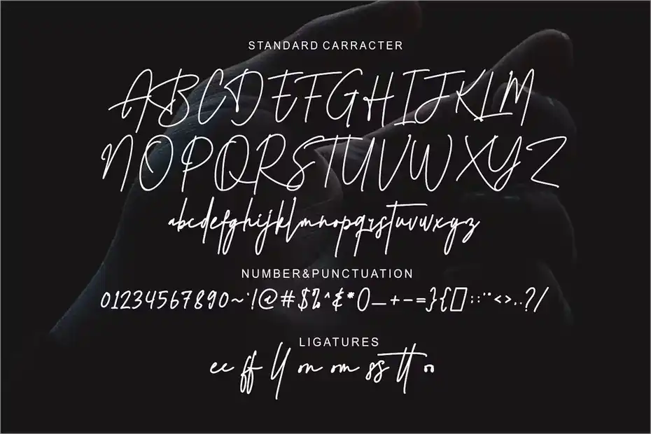 فونت انگلیسی دست نویس Altonfirst Handwritten Font - 4