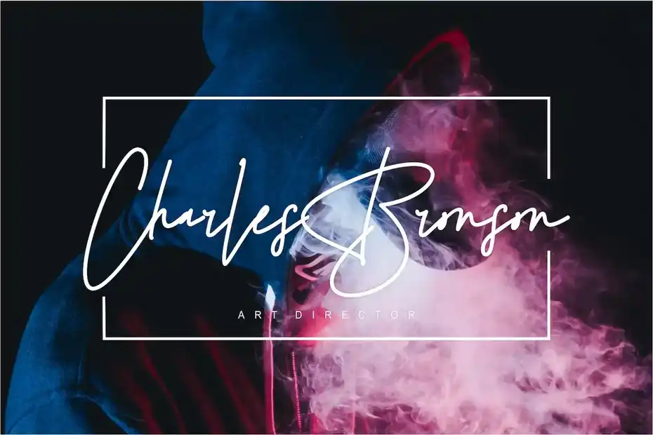 فونت انگلیسی دست نویس Altonfirst Handwritten Font - 6