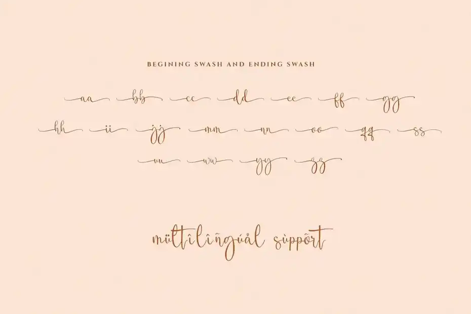 فونت انگلیسی دست نویس Amelta Handwritten font - 7
