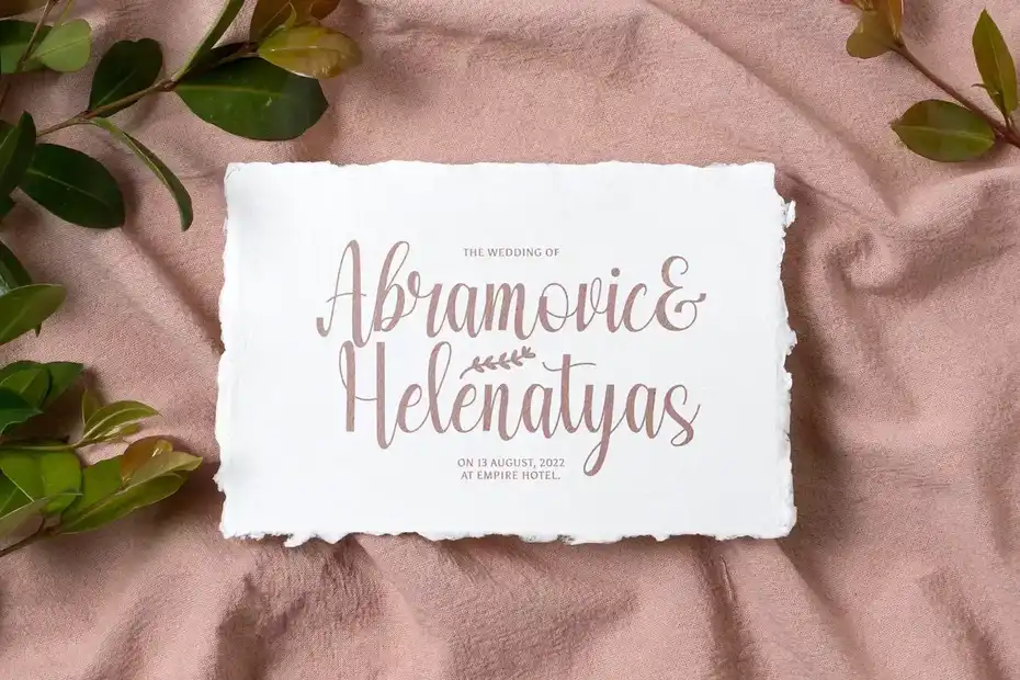 فونت انگلیسی دست نویس Amelya - Handwritten Font - 7