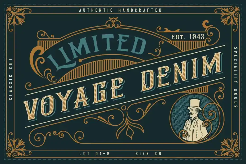 فونت انگلیسی کلاسیک American Whiskey - 1