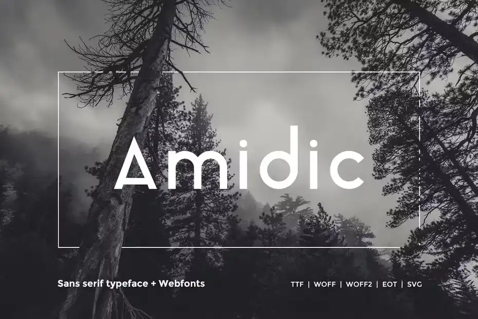 فونت انگلیسی مدرن Amidic - 1
