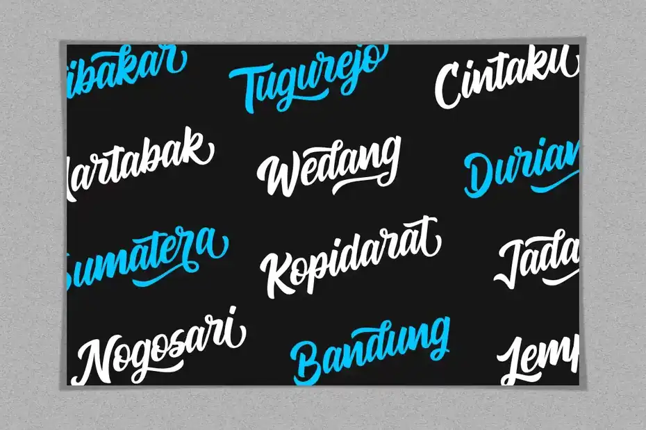 فونت انگلیسی دست نویس Andora Typeface - 13