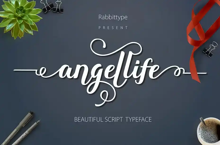 دانلود فونت انگلیسی دست نویس ANGELLIFE - 10 فونت انگلیسی دست نویس ANGELLIFE - 9