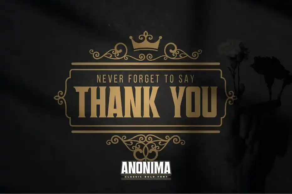 فونت انگلیسی کلاسیک ANONIMA - Classic Bold Serif Font - 1