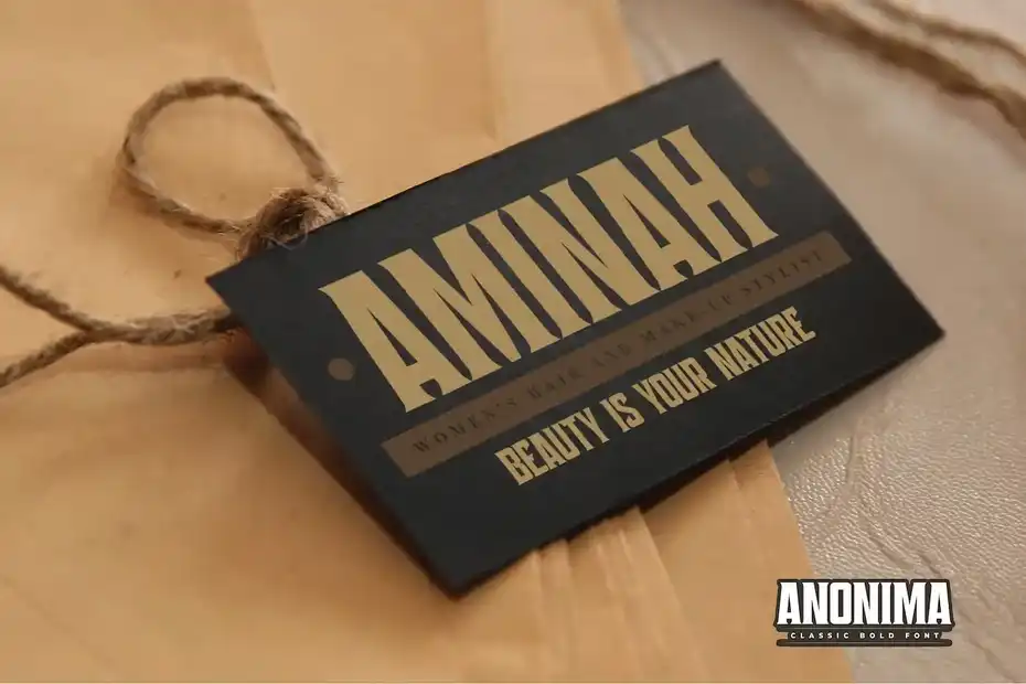 فونت انگلیسی کلاسیک ANONIMA - Classic Bold Serif Font - 3