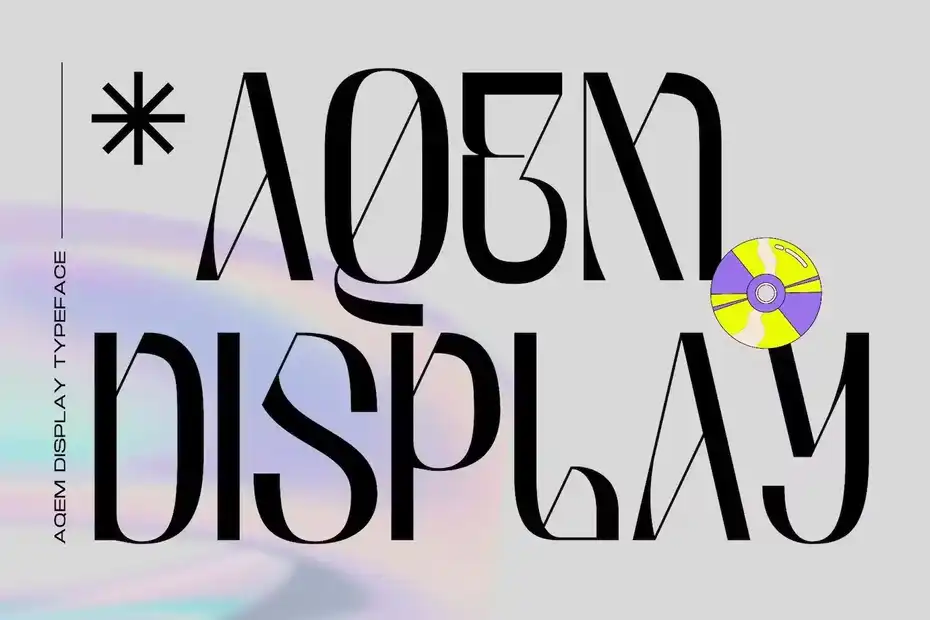 فونت انگلیسی لوگو Aqem - Logo Font - 3