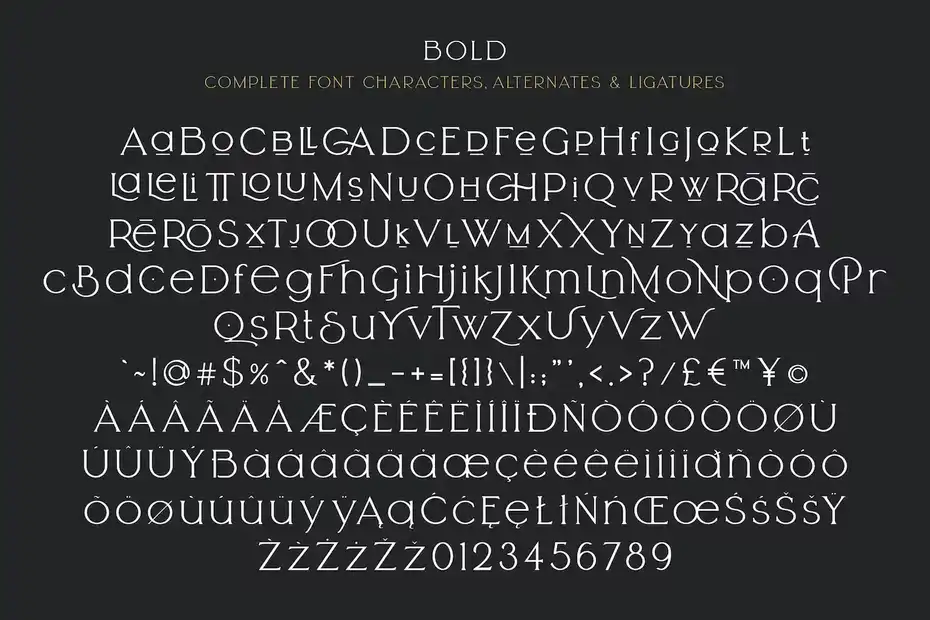 فونت انگلیسی گرافیکی Arrogant Font - 19