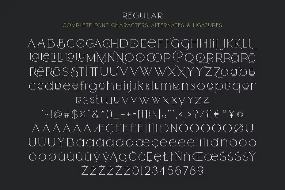 فونت انگلیسی گرافیکی Arrogant Font - 17