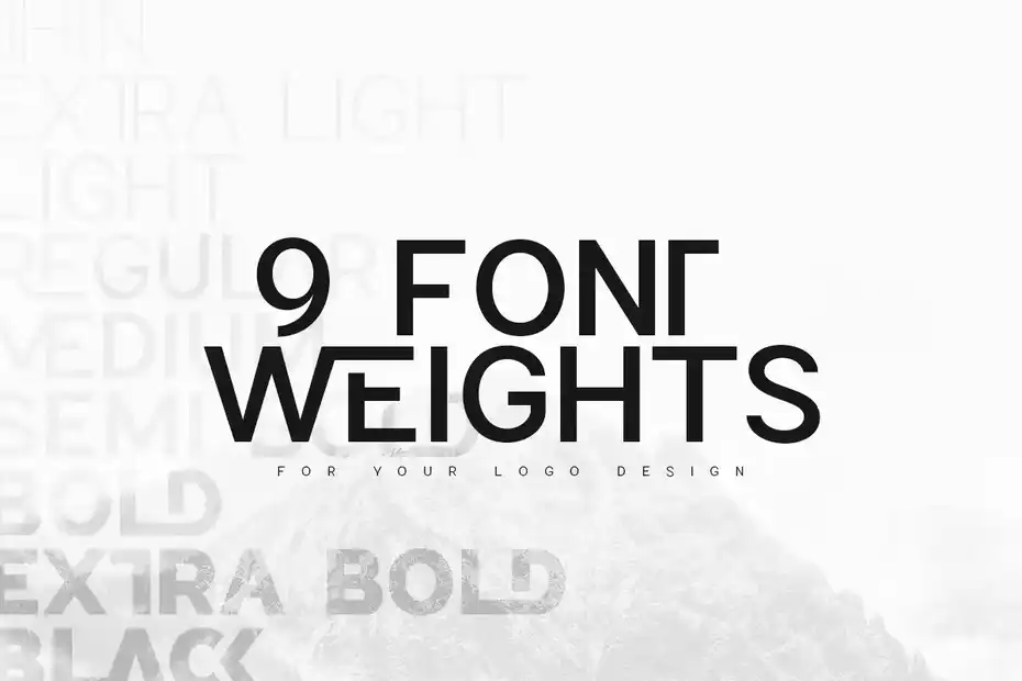 فونت انگلیسی لوگو Attack - Corporate Logo Font - 11