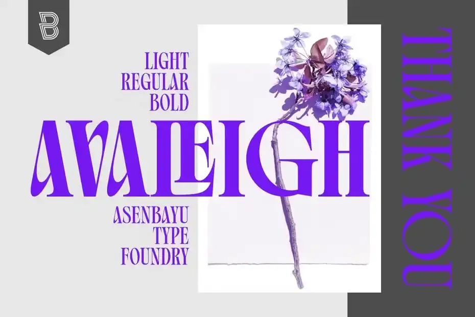 فونت انگلیسی مدرن Avaleigh - 9