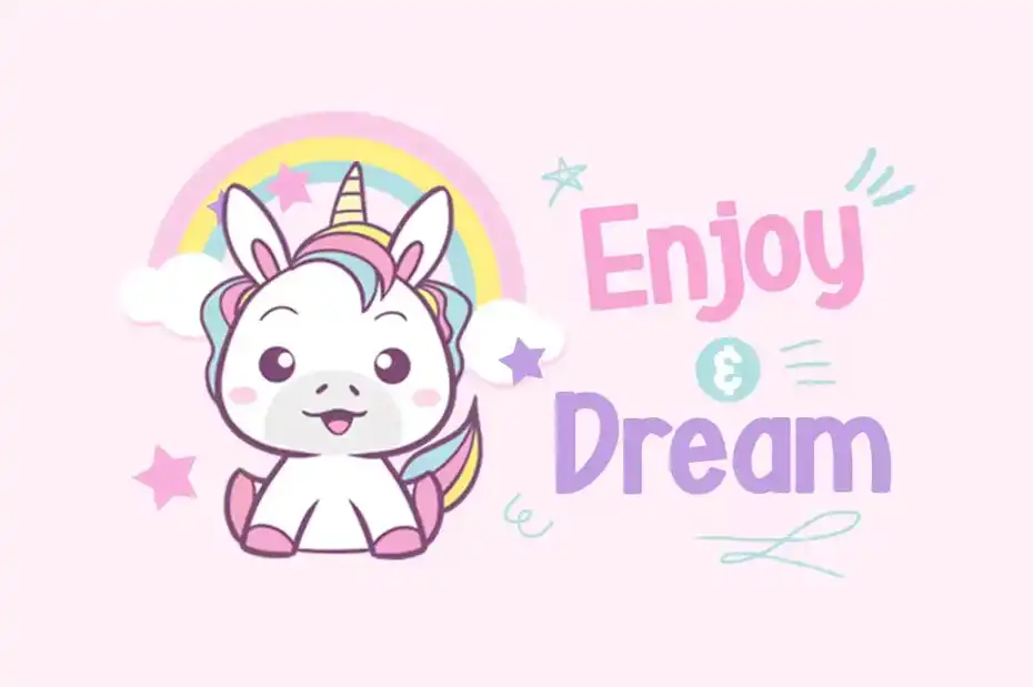 فونت انگلیسی فانتزی Baby Unicorn - 5