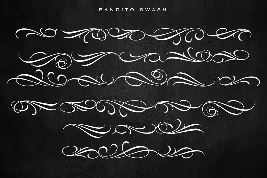فونت انگلیسی تاتو Bandito Script | Tattoo font - 9