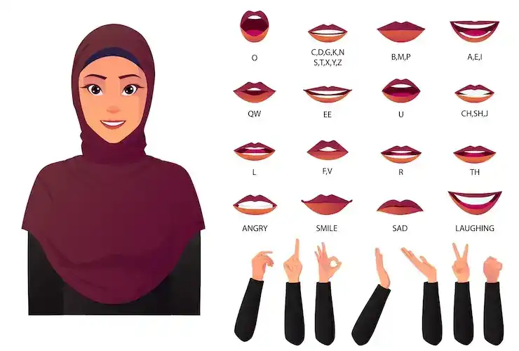 وکتور زن مسلمان - 1