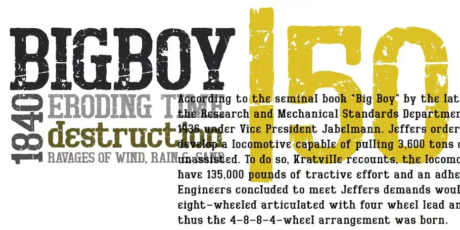 فونت انگلیسی کلاسیک Bigboy - 5