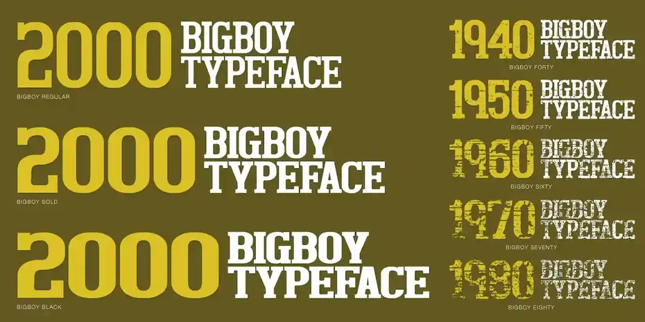 فونت انگلیسی کلاسیک Bigboy - 7