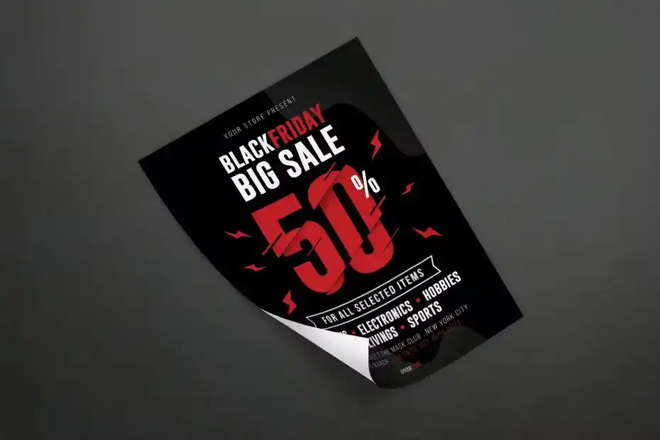دانلود طرح لایه باز تراکت بلک فرایدی Black Friday 2 - 4 طرح لایه باز تراکت بلک فرایدی Black Friday 2 - 3