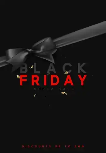 دانلود طرح لایه باز پوستر و بنر بلک فرایدی Black friday sale, promotional poster and banner. vector illustration - 2 طرح لایه باز پوستر و بنر بلک فرایدی - 1