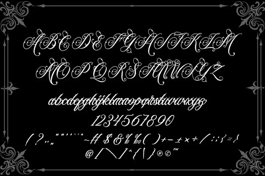 فونت انگلیسی تاتو Black Majestic - 1