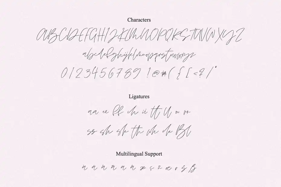 فونت انگلیسی دست نویس BLONDIE SCRIPT - 13