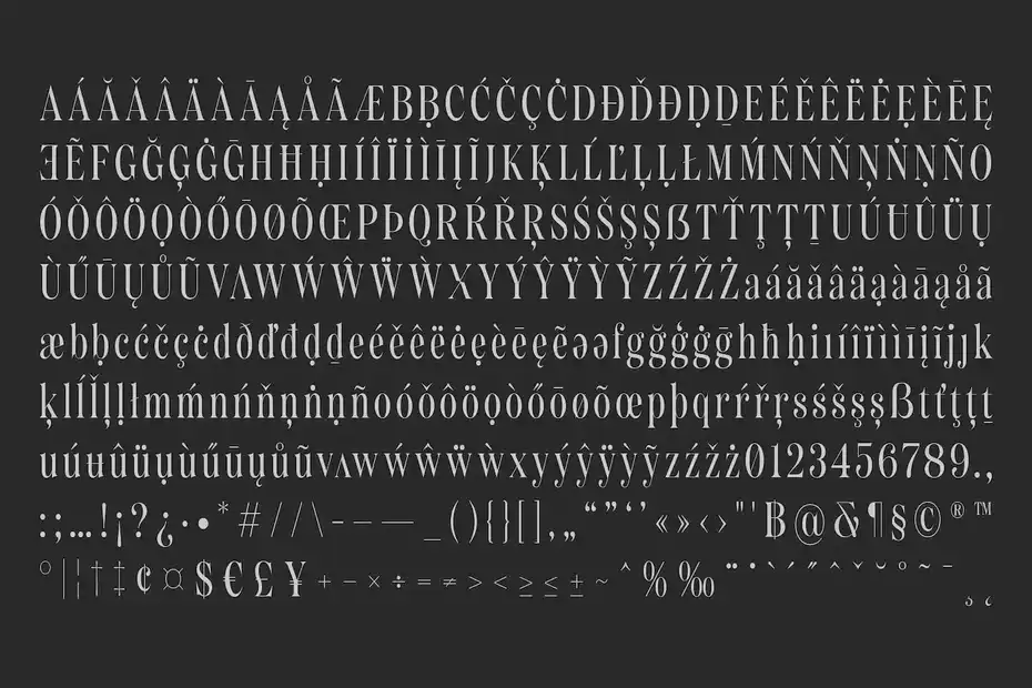 فونت انگلیسی کلاسیک Bolognia - Classic Serif - 11
