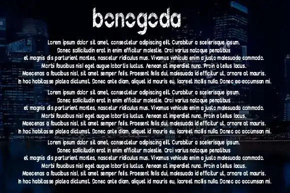 فونت انگلیسی ترسناک Bonogoda Font - 7