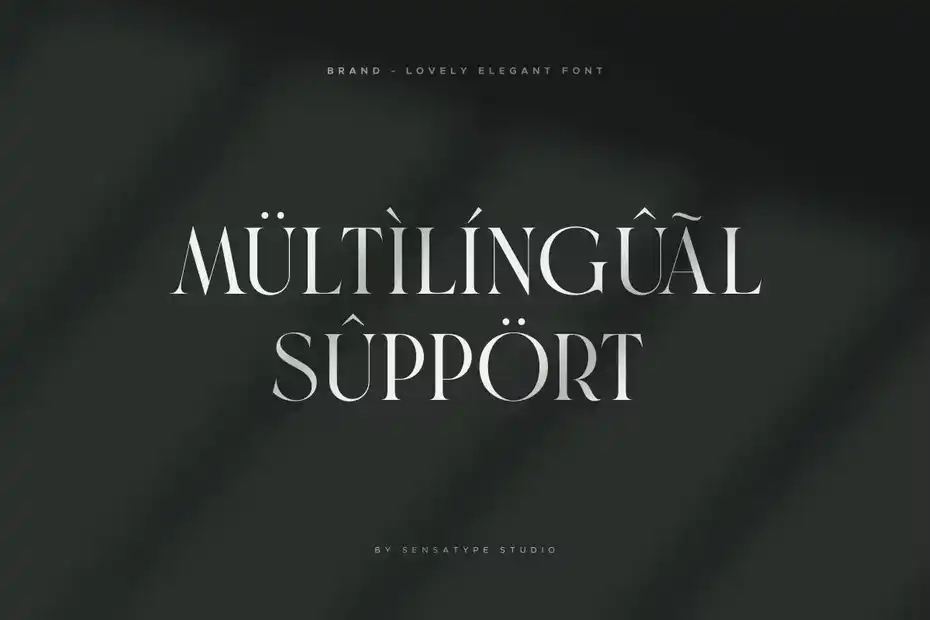 فونت انگلیسی گرافیکی Brand - Lovely Elegant Font - 13