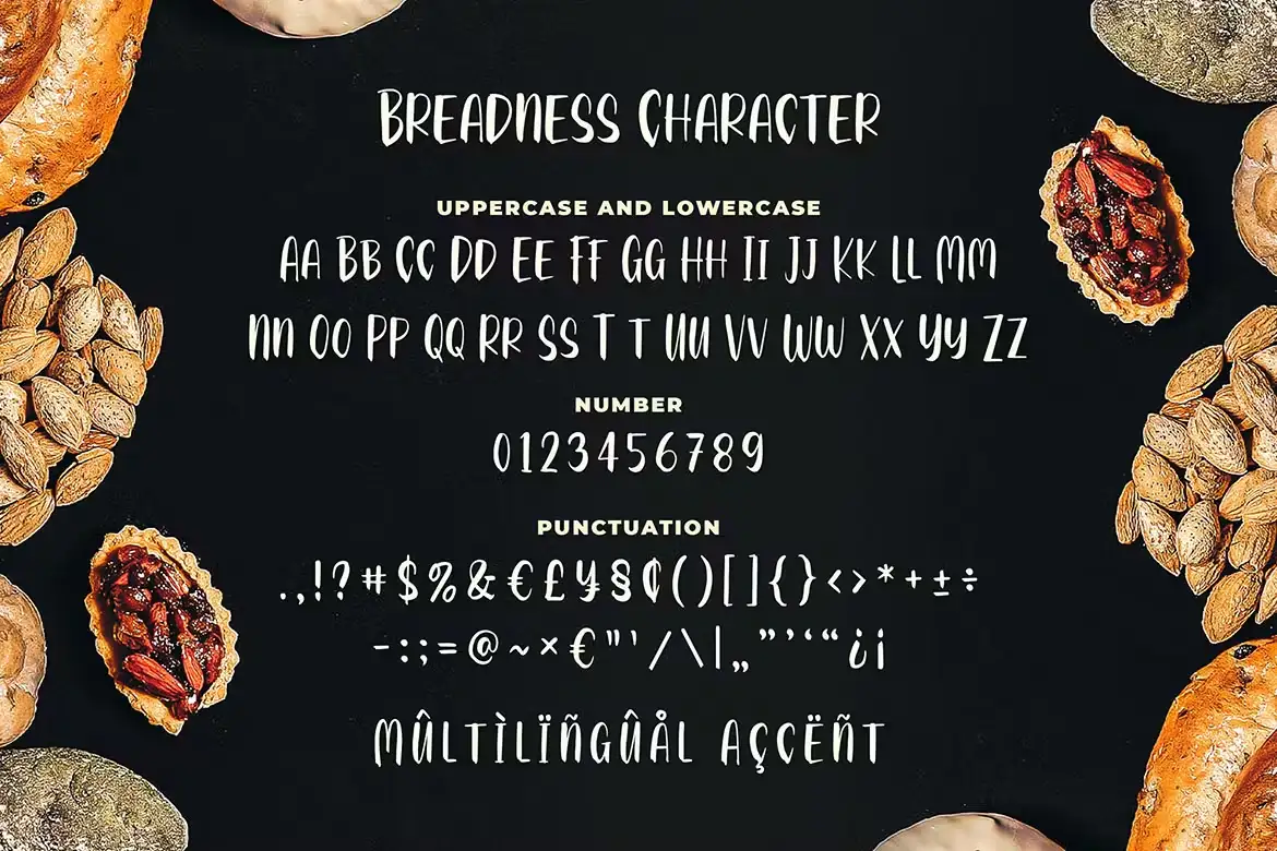 فونت انگلیسی دست نویس Breadness - a Delicious Font - 8