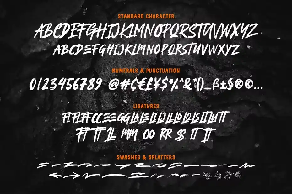 فونت انگلیسی دست نویس Brightland Brush Font - 25
