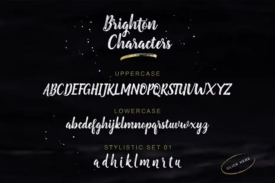 فونت انگلیسی دست نویس Brighton Script - 1
