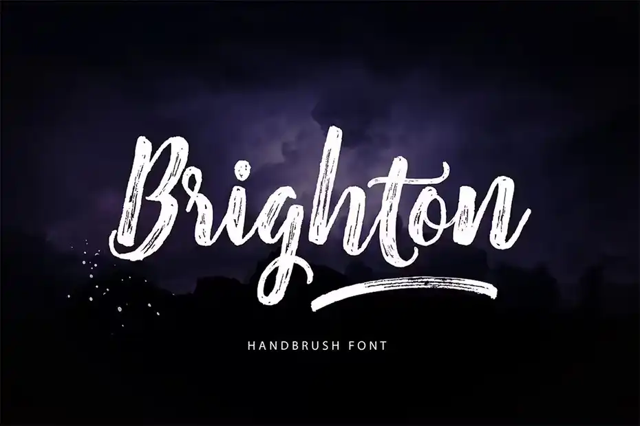 فونت انگلیسی دست نویس Brighton Script - 3