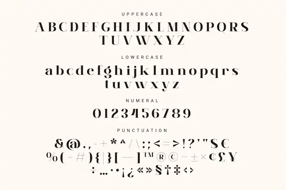 فونت انگلیسی کلاسیک Brume Matinale – Modern & Classic Serif - 5