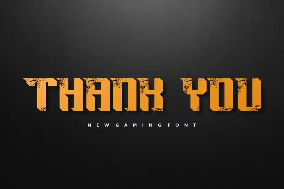 فونت انگلیسی گیمینگ Brush Gaming Font - 3