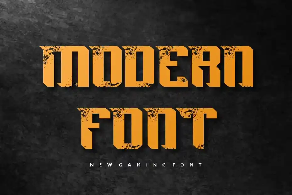 فونت انگلیسی گیمینگ Brush Gaming Font - 5