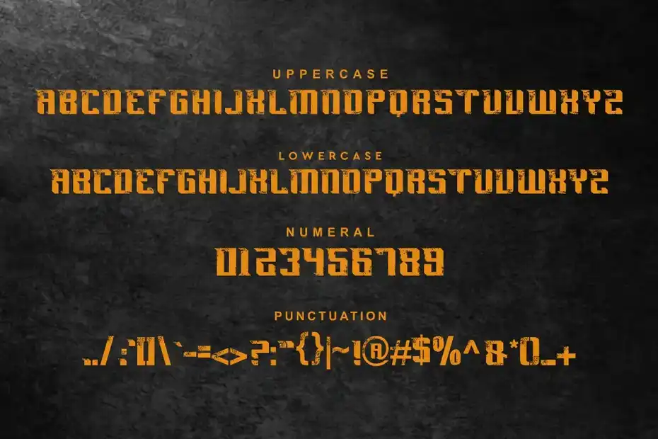 فونت انگلیسی گیمینگ Brush Gaming Font - 7
