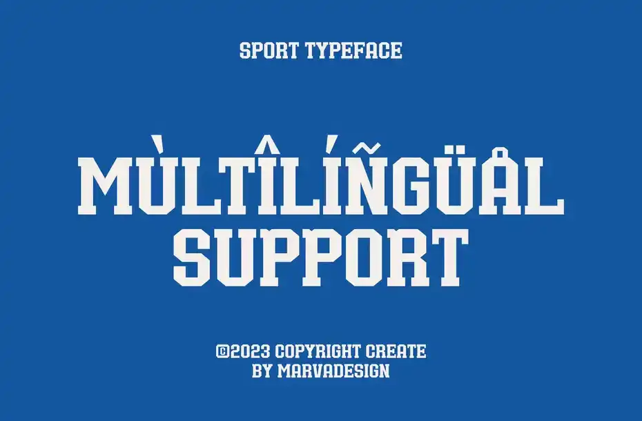 فونت انگلیسی کلاسیک Bullsy College - A Classic Sport Font - 9