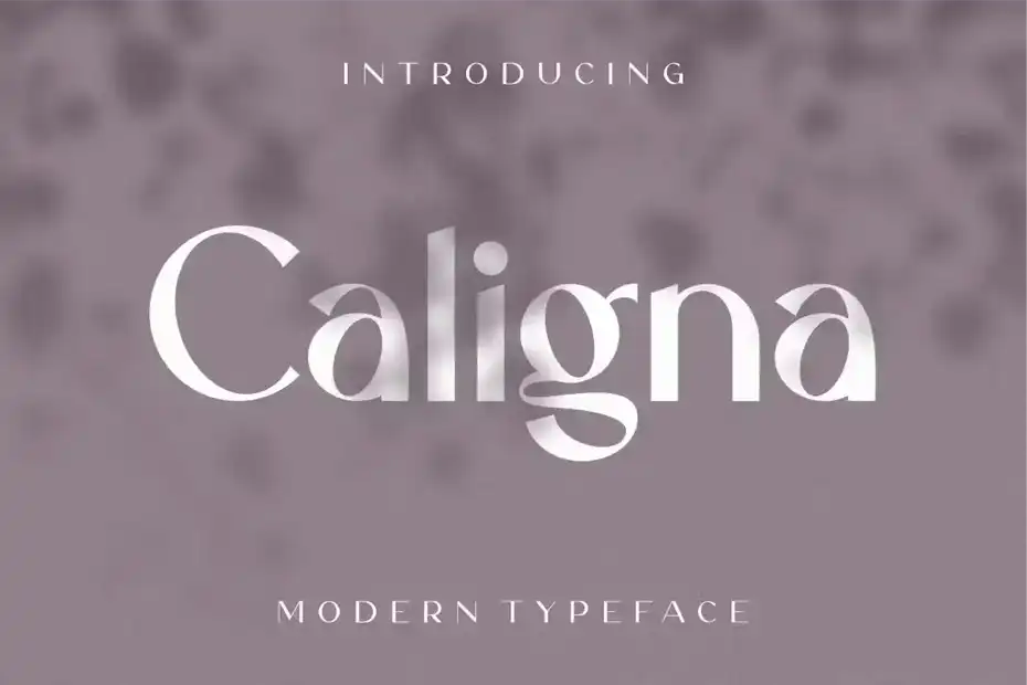 فونت انگلیسی مدرن Caligna - 9