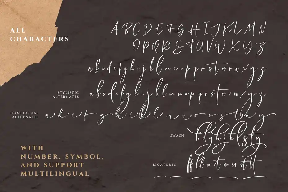 فونت انگلیسی به سبک امضا Callistera Signature Script - 15