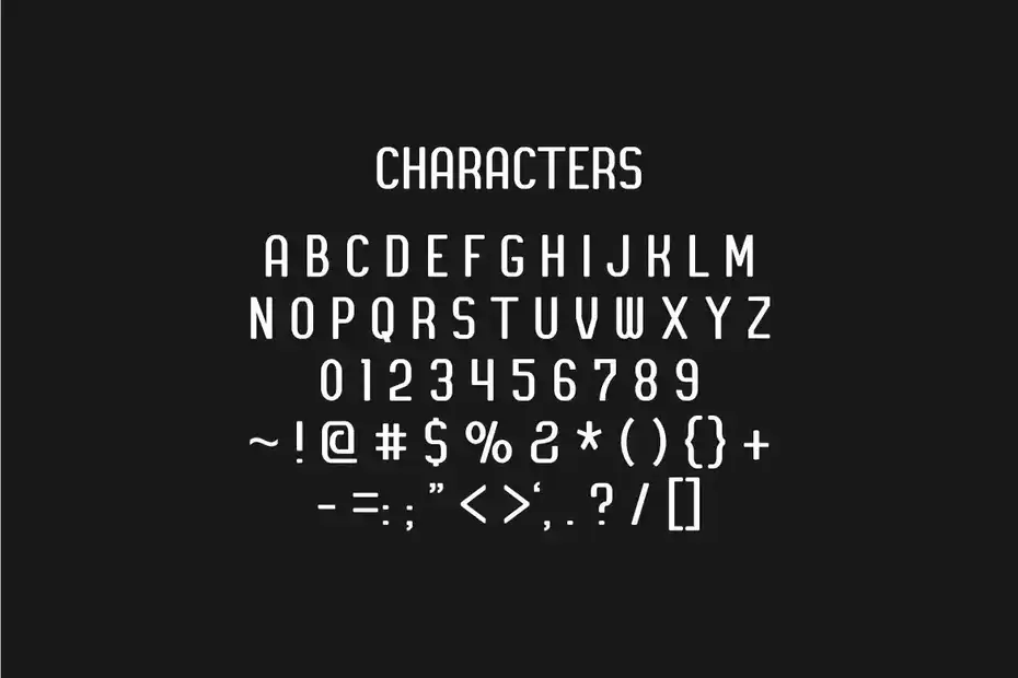 فونت انگلیسی ساده Caredo - Simple font - 1