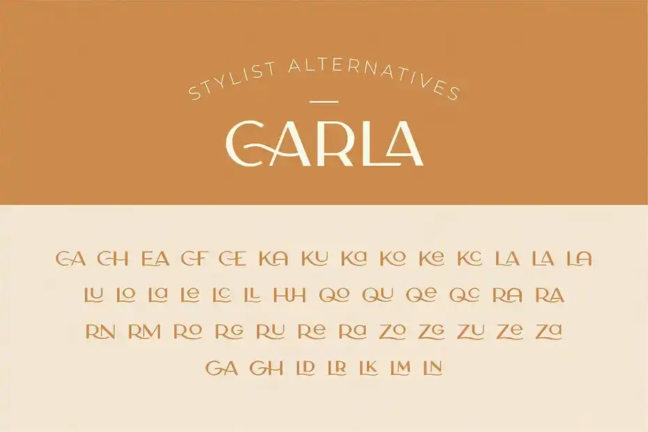 فونت انگلیسی مدرن Carla Sans - Elegant Typeface - 15