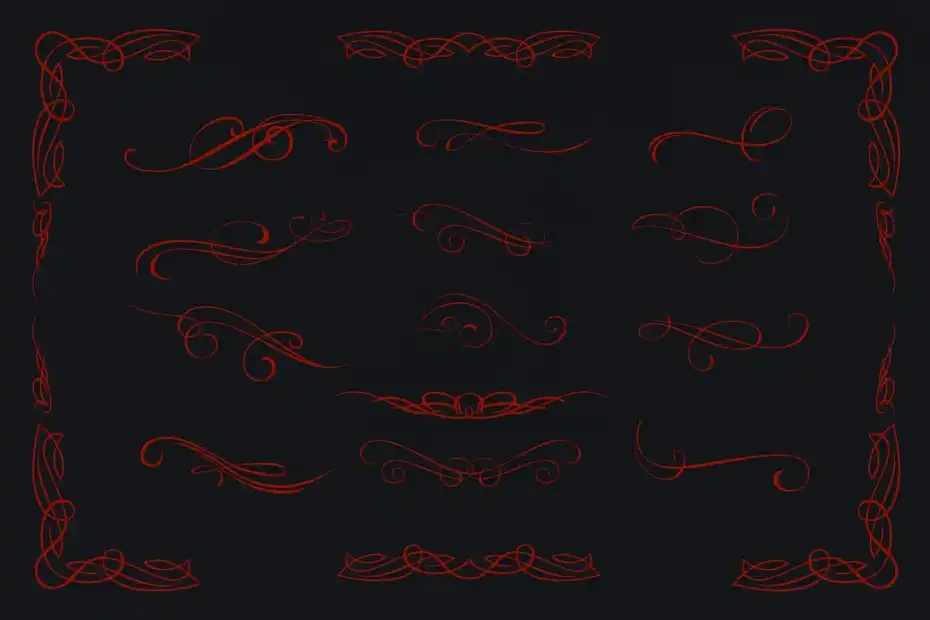 فونت انگلیسی تاتو Carpellon Tattoo Script with Ornament - 7