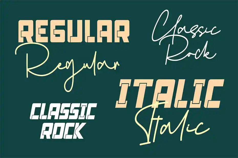 فونت انگلیسی کلاسیک Classic Rock - 5