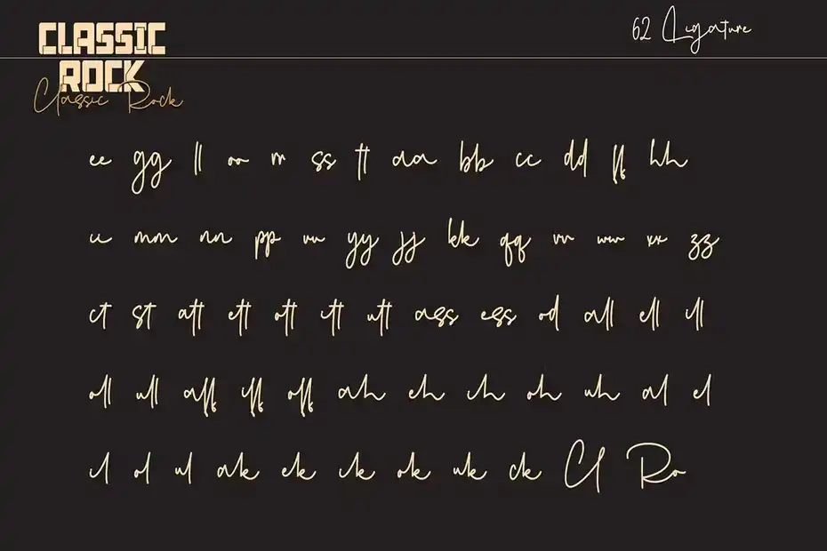 فونت انگلیسی کلاسیک Classic Rock - 13