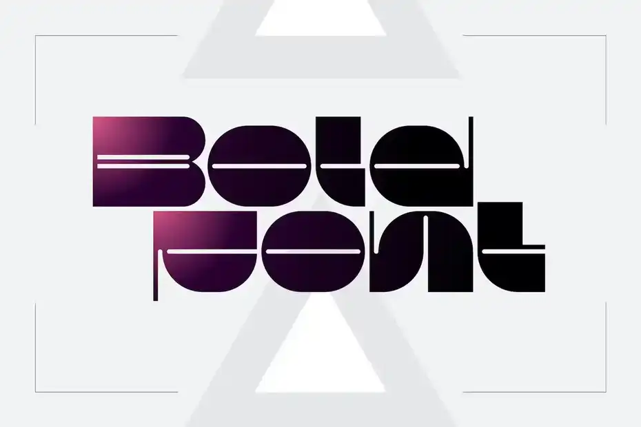 فونت انگلیسی هندسی Contraform - High Contrast Font - 1