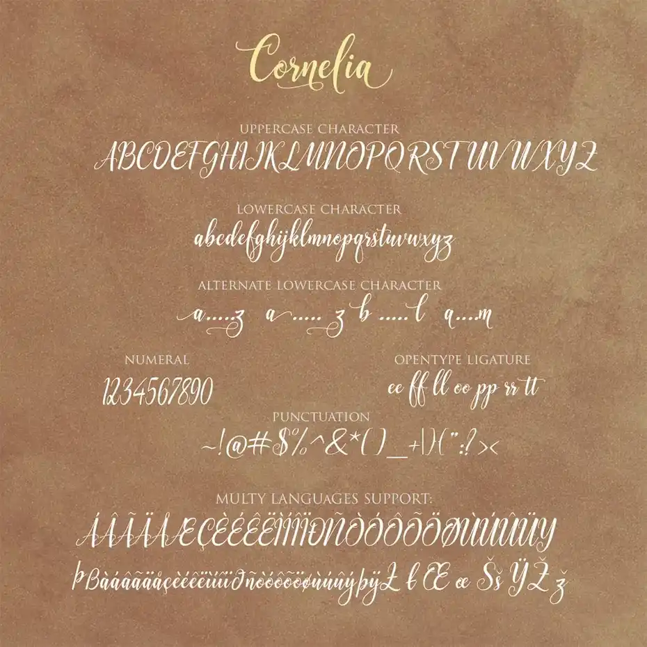 دانلود فونت انگلیسی دست نویس CORNELIA Modern Script - 6 فونت انگلیسی دست نویس CORNELIA Modern Script - 5